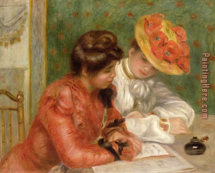 Pierre Auguste Renoir The Letter